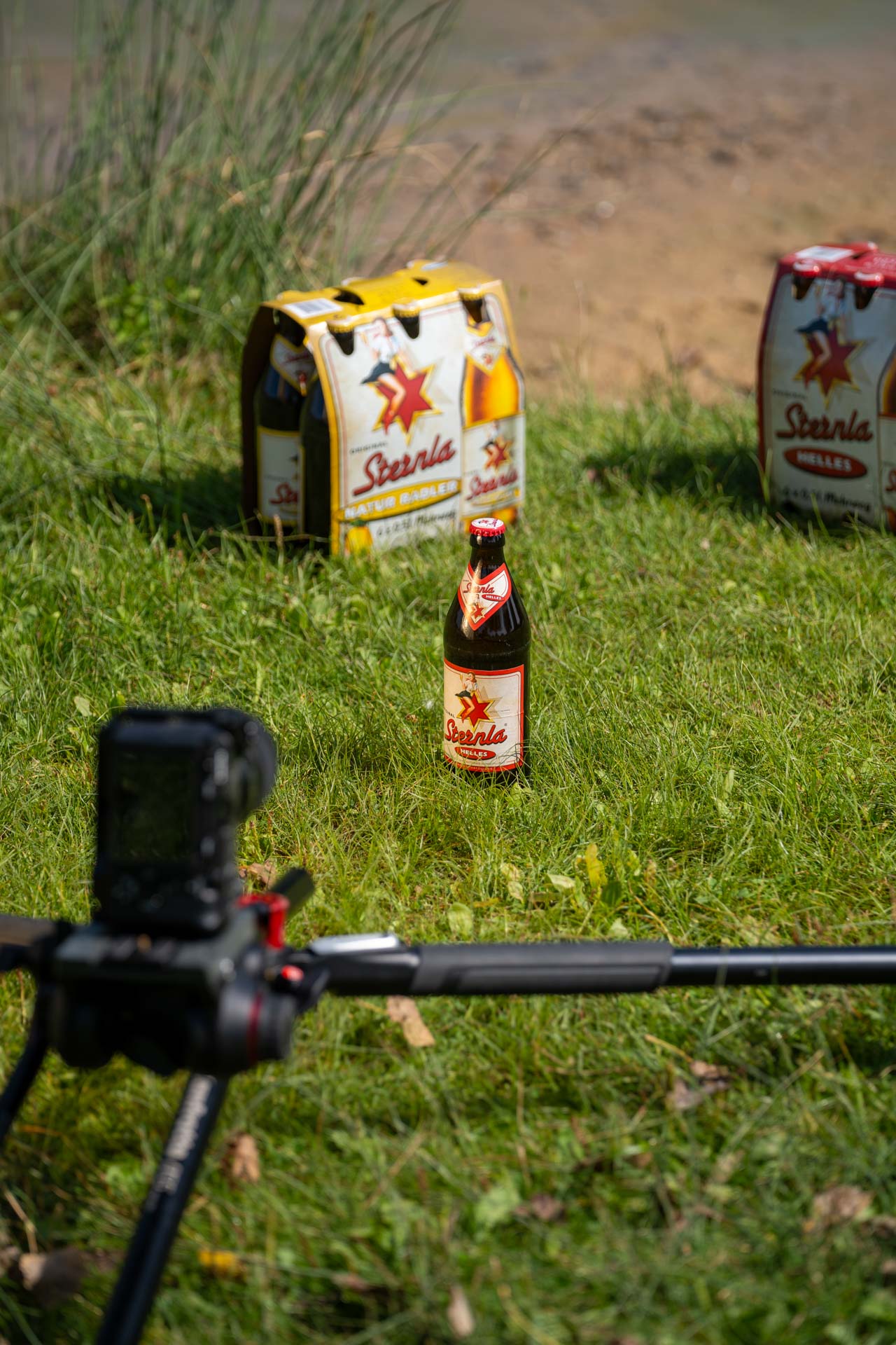 Behind the scenes des Sternla Imagevideo am Erlabrunner Baggersee Würzburg, Videodreh von Werbeagentur xtrakt